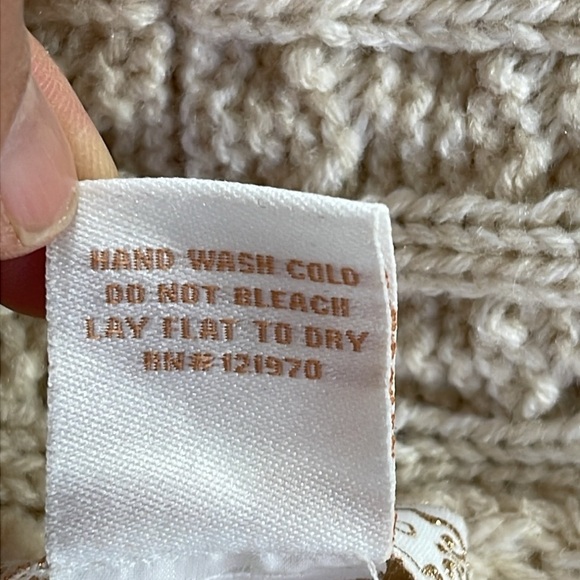 Flying Tomato Lace Sweater Vest Cardigan Ivory Women's Sleeveless Size Small - Picture 12 of 12